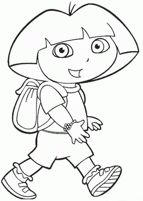 Dora The Explorer Coloring in Pages