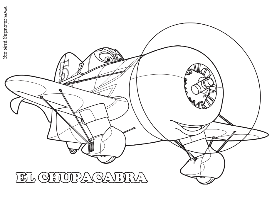 Planes - El Chupacabra coloring page