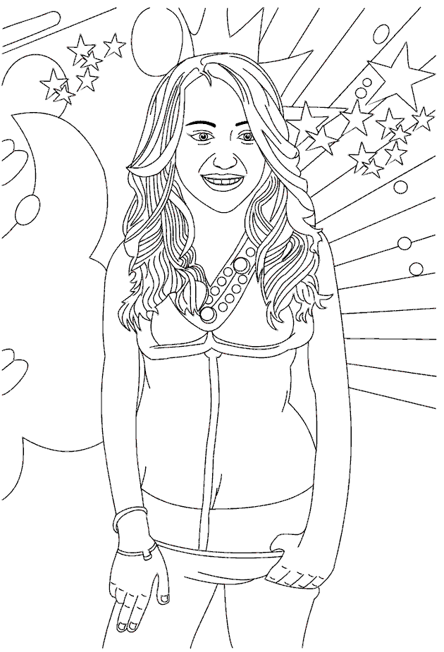 Hannah Montana Online Coloring Pages - Coloring Home
