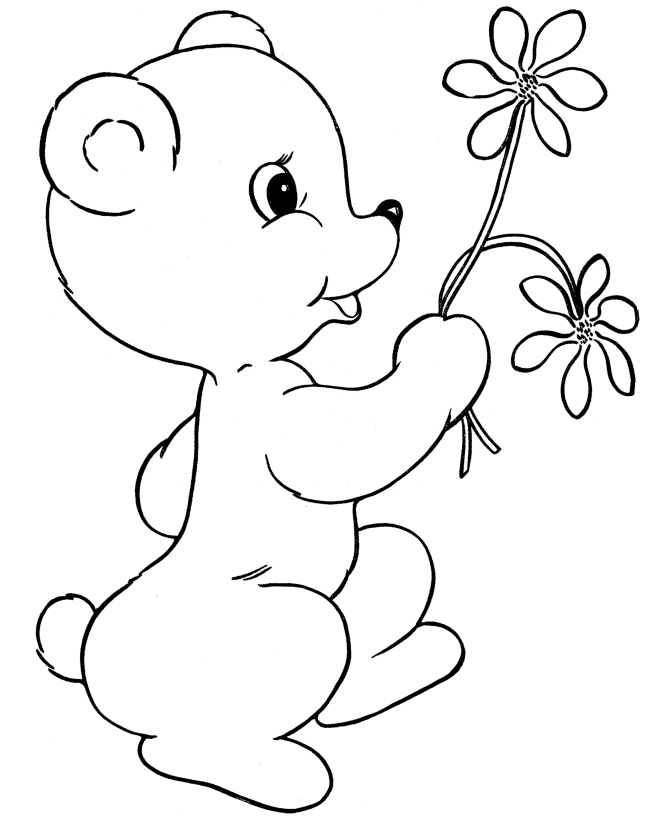 bear coloring pages for kids | Coloring Picture HD For Kids 