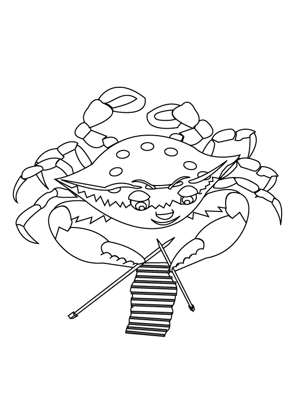 Coloring Pages - Crab