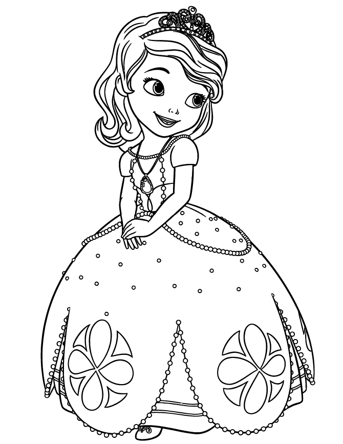 Coloring 63690 Sofia The First Coloring Pages And Crafts Disney 