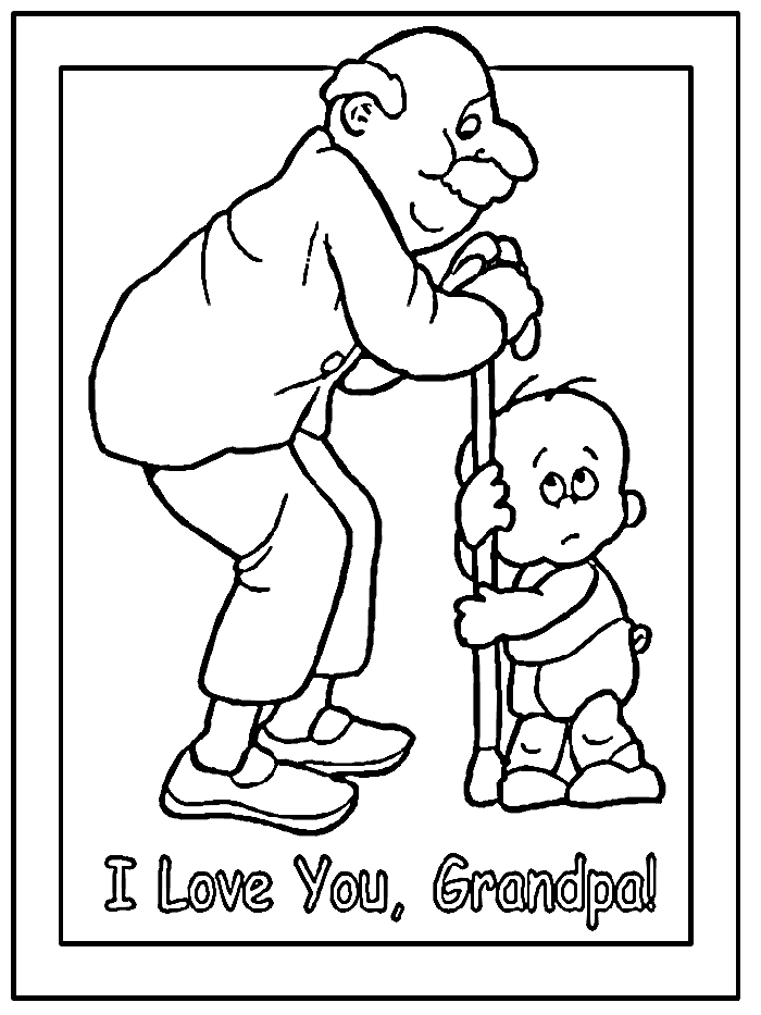 Download Happy Birthday Grandpa Coloring Pages - Coloring Home