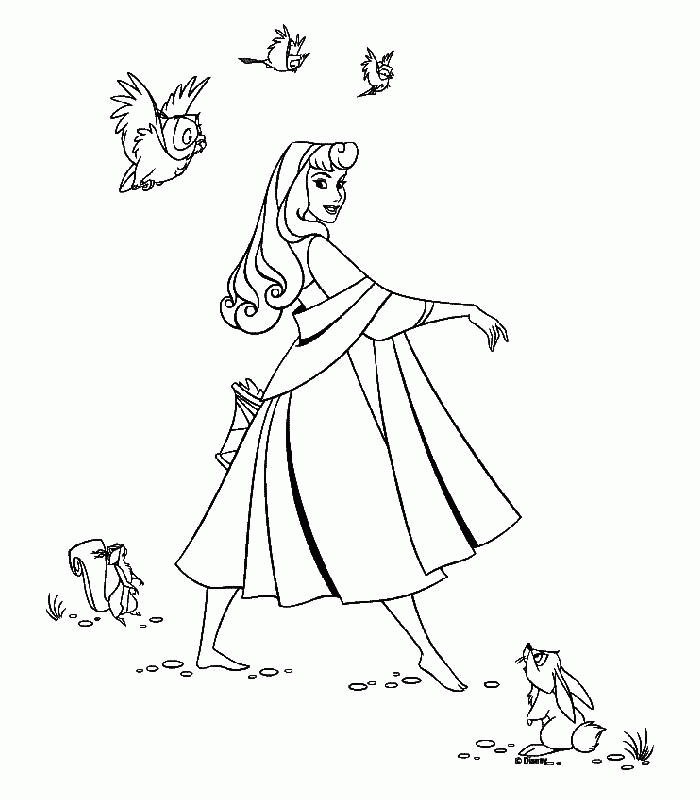 Coloring pages the sleeping beauty - picture 3