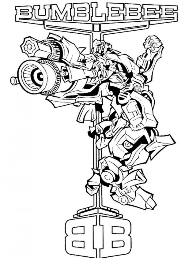 Transformers BumbleBee Coloring Pages Coloring Pages 150139 