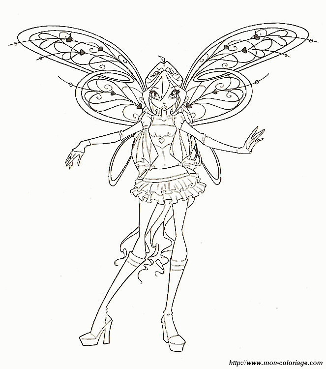 Winx Club Coloring Pages Bloom - Coloring Home