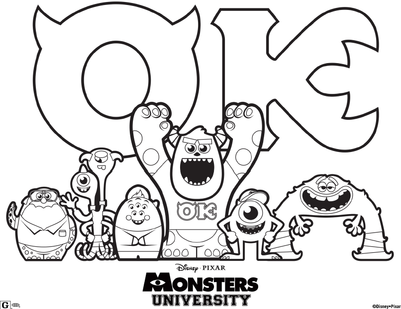 Monsters Inc Coloring Pages - Free Coloring Pages For KidsFree 