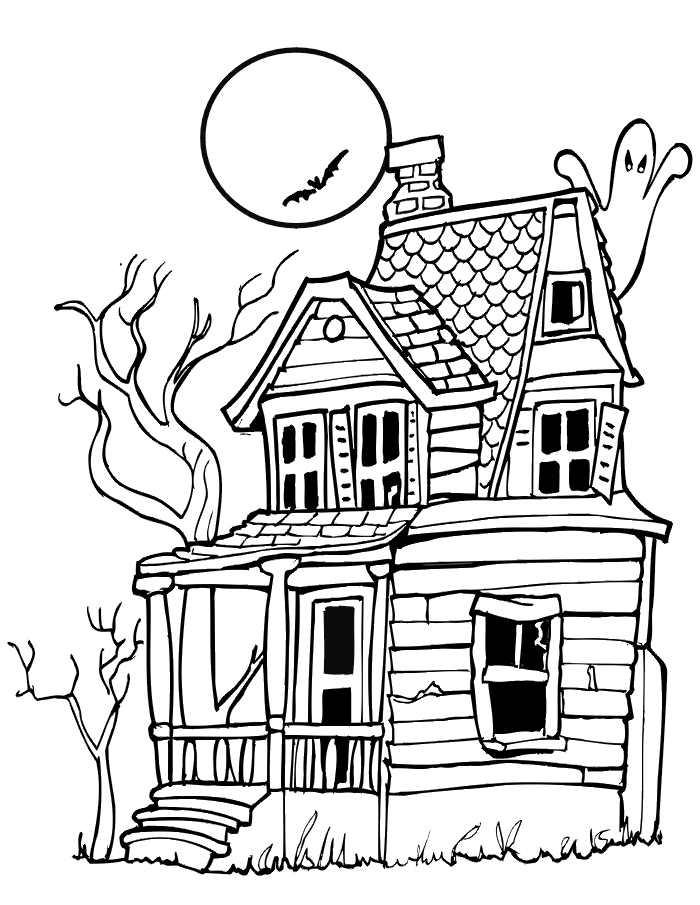 Haunted house cartoon