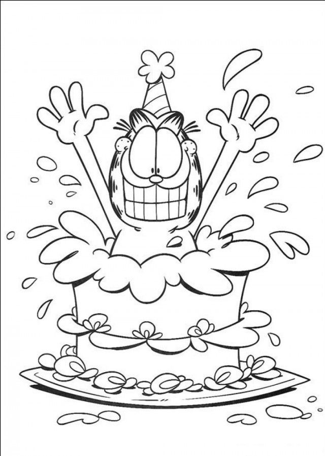 Free Printable Birthday Cake Coloring Pages Coloring Book Area 