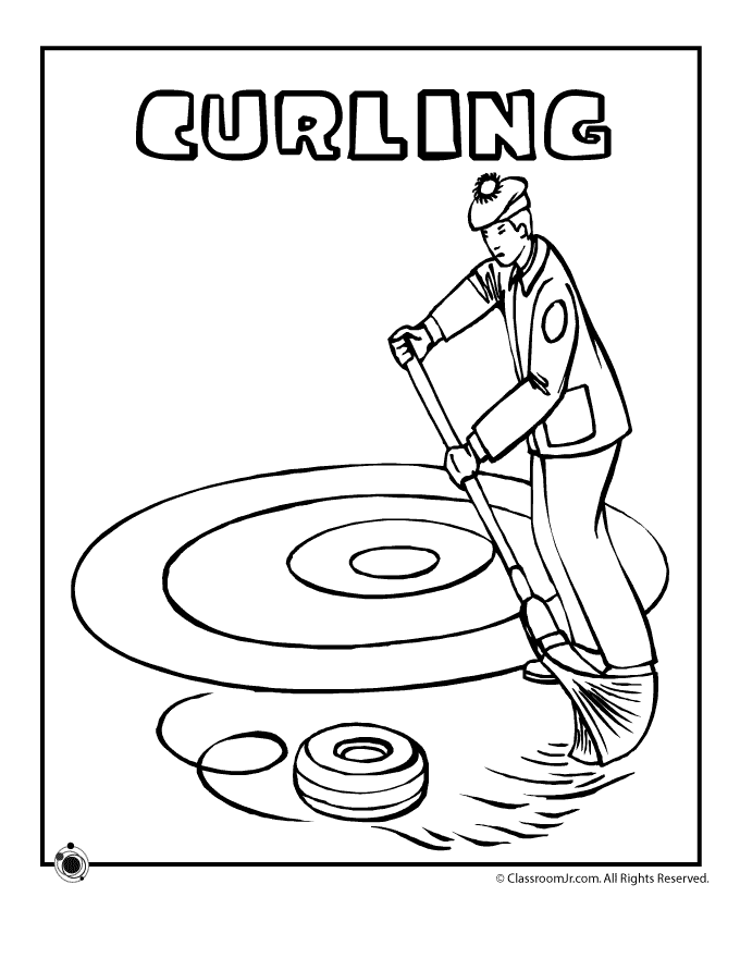 Curling Coloring Page | Classroom Jr.