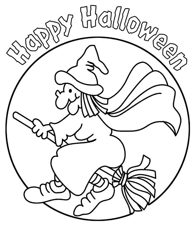 Witch Coloring Pages - Enjoy Coloring | art