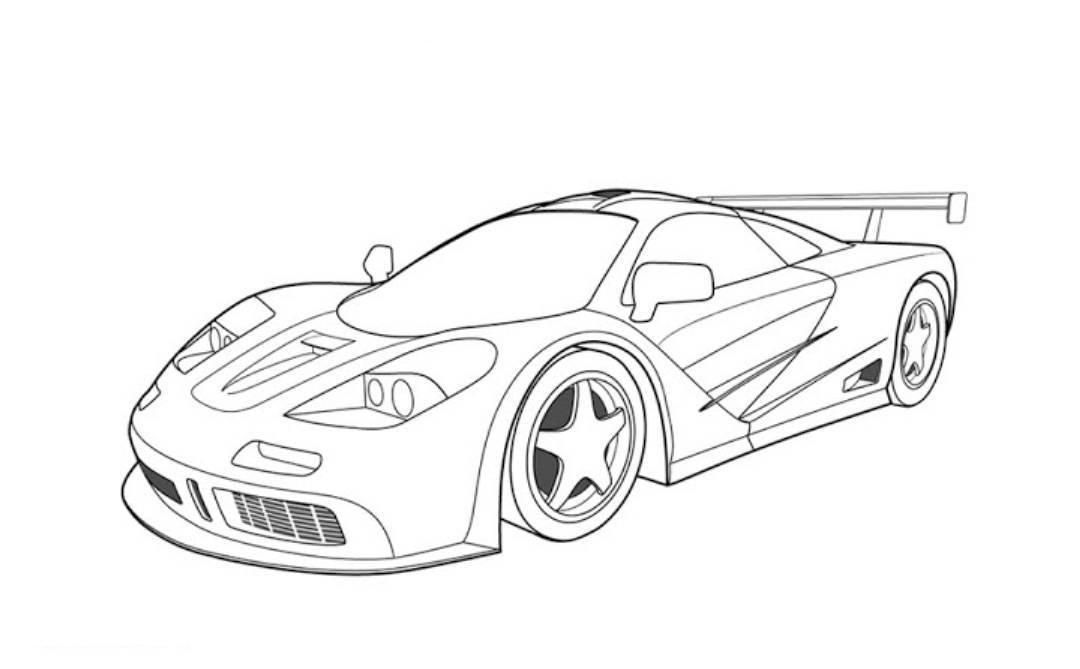 F1 maclaren Colouring Pages