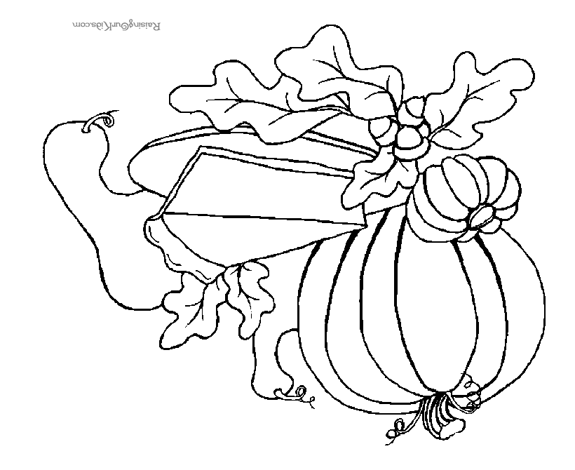 Thanksgiving dinner coloring pages to print 021