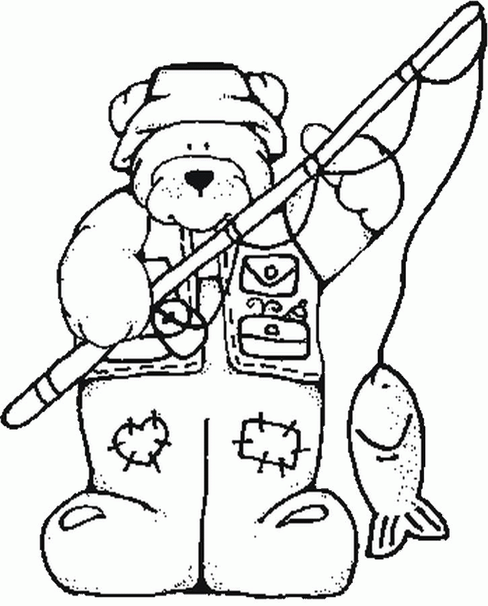hunting coloring page