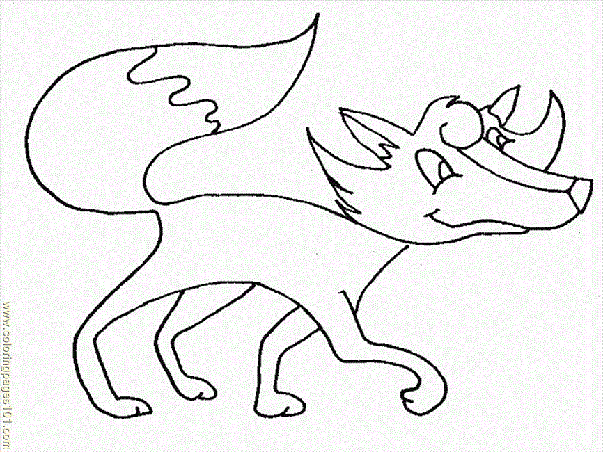 Coloring Pages Color Fox (Animals > Others) - free printable 