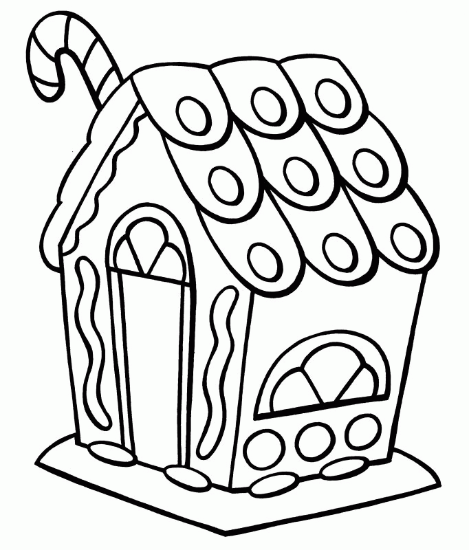 sweet gingerbread house... | Colouring pages
