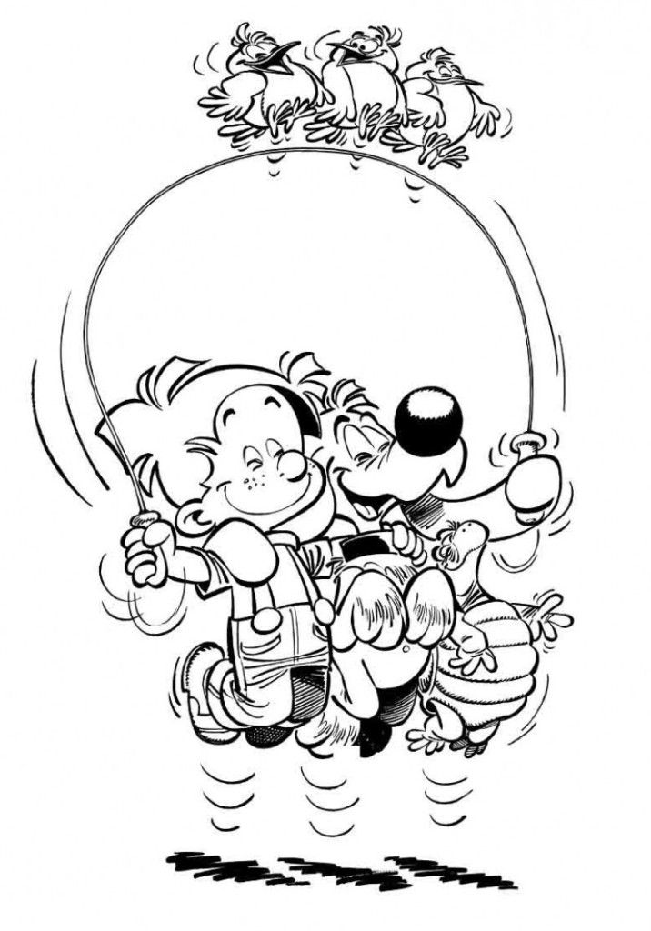 Boule Bill Laughed With Coloring Pages - Kids Colouring Pages