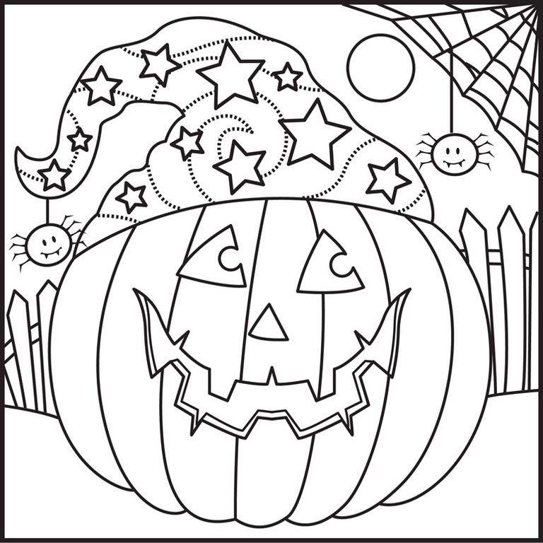 Halloween Coloring Contest Sheets 10