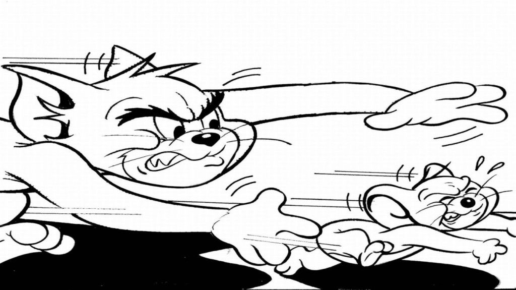 Print Coloring Tom And Jerry Coloring Pages For Kids - deColoring