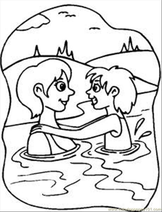 swimming swimming Colouring Pages (page 2)