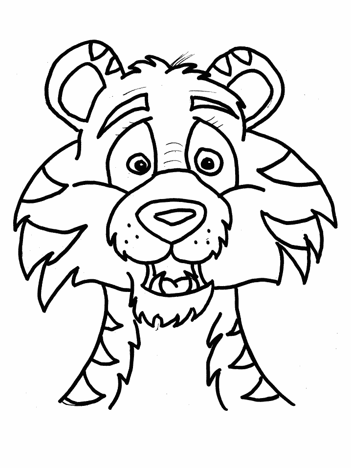Printable Tigers Tiger1 Animals Coloring Pages