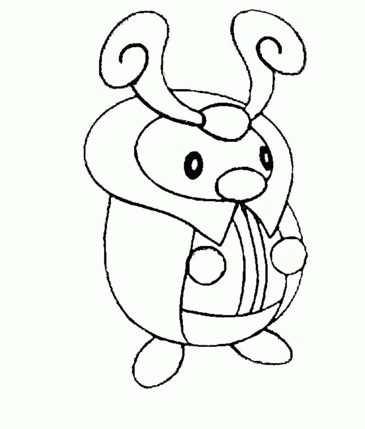 Pokemon Kricketot Coloring Pages |Pokemon coloring pages Kids 