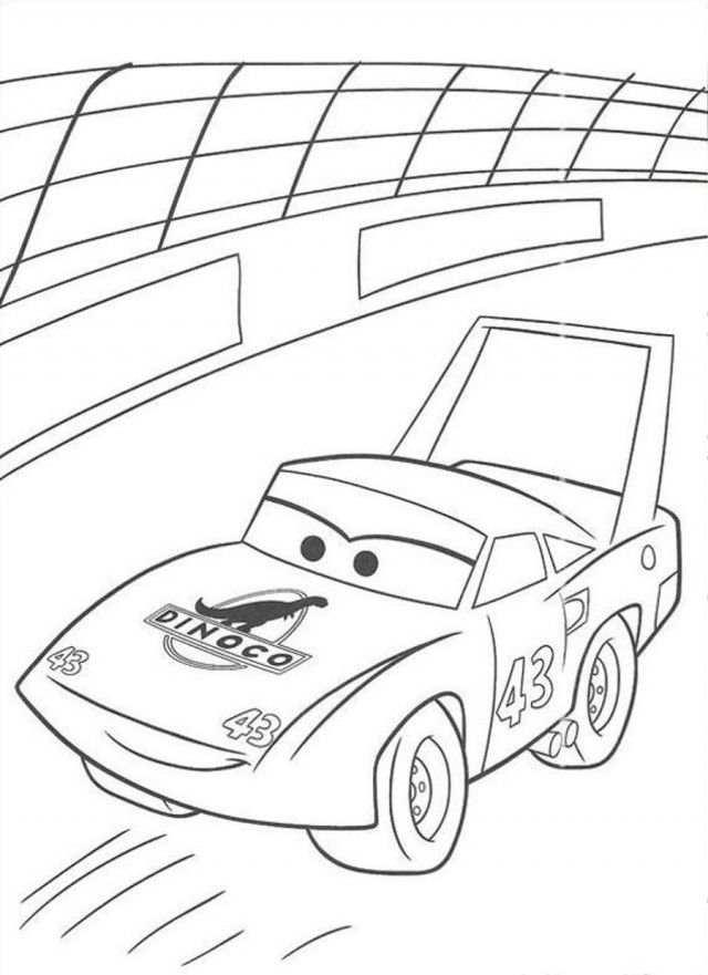 Download Dinoco The King Ready For Big Race Disney Car Coloring 