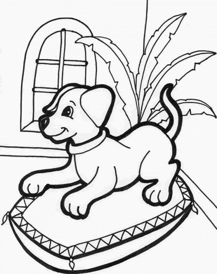 Toddler Coloring Pages Dog