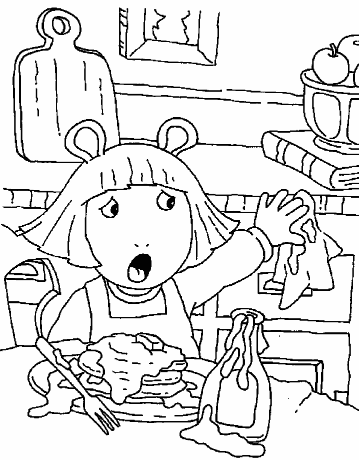 Printable Arthur 4 Cartoons Coloring Pages