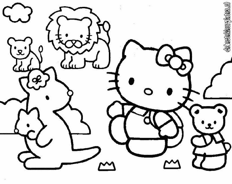 Hello Kitty P - Coloring Home