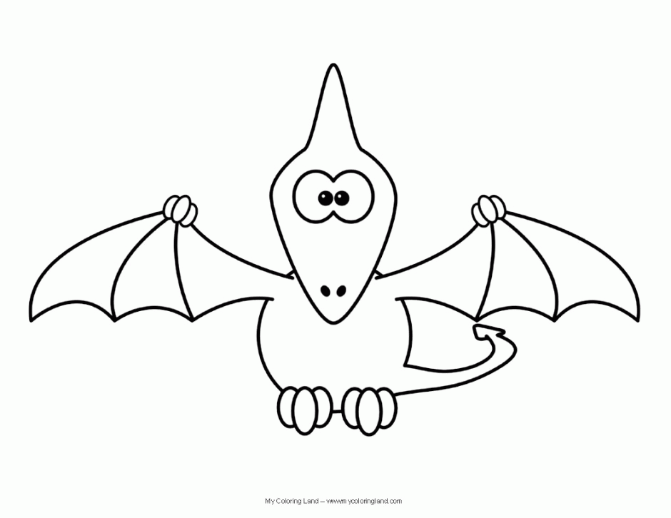 Download Pterodactyl Coloring Page - Coloring Home