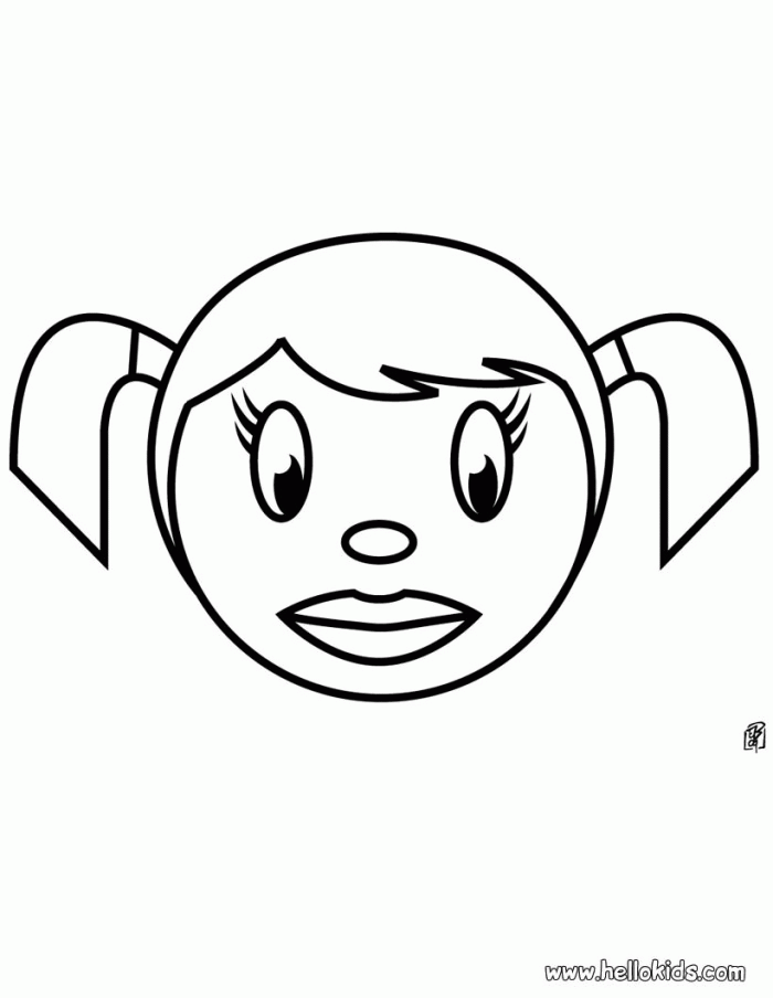 Face Coloring Pages For Kids