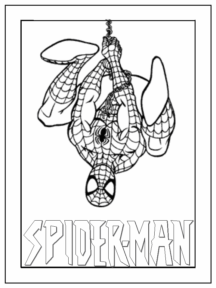 Black Spiderman Coloring Pages - Coloring Home