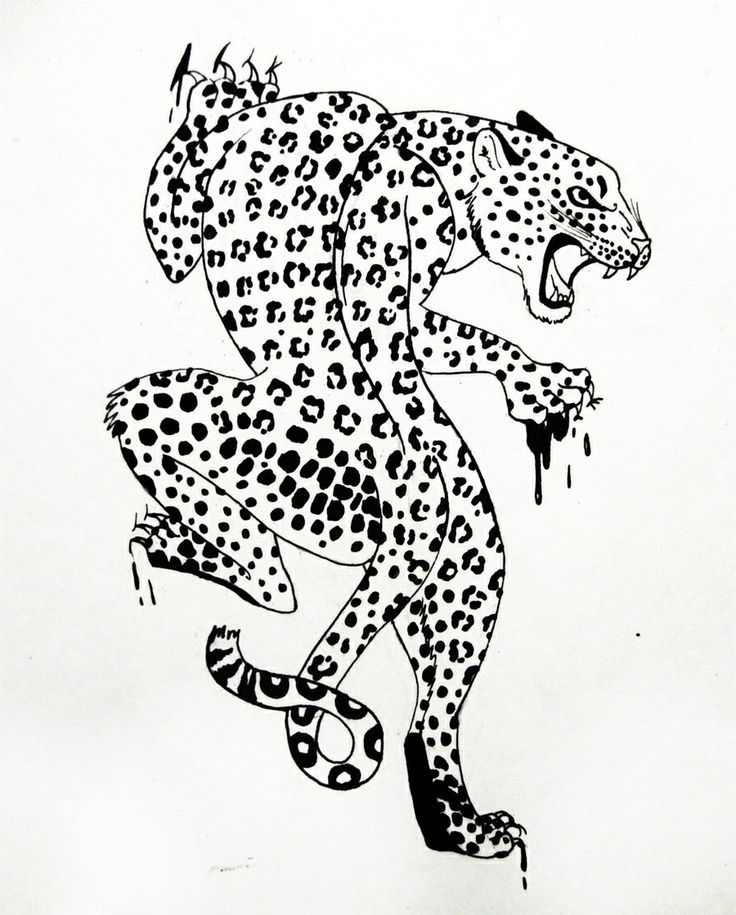 Leopard tattoo. | TattooGoodies