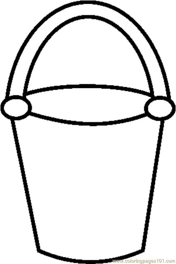 Bucket Coloring Page - Coloring Home