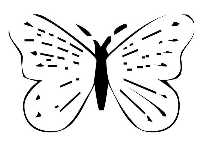 BUTTERFLY coloring pages - Colorful butterfly
