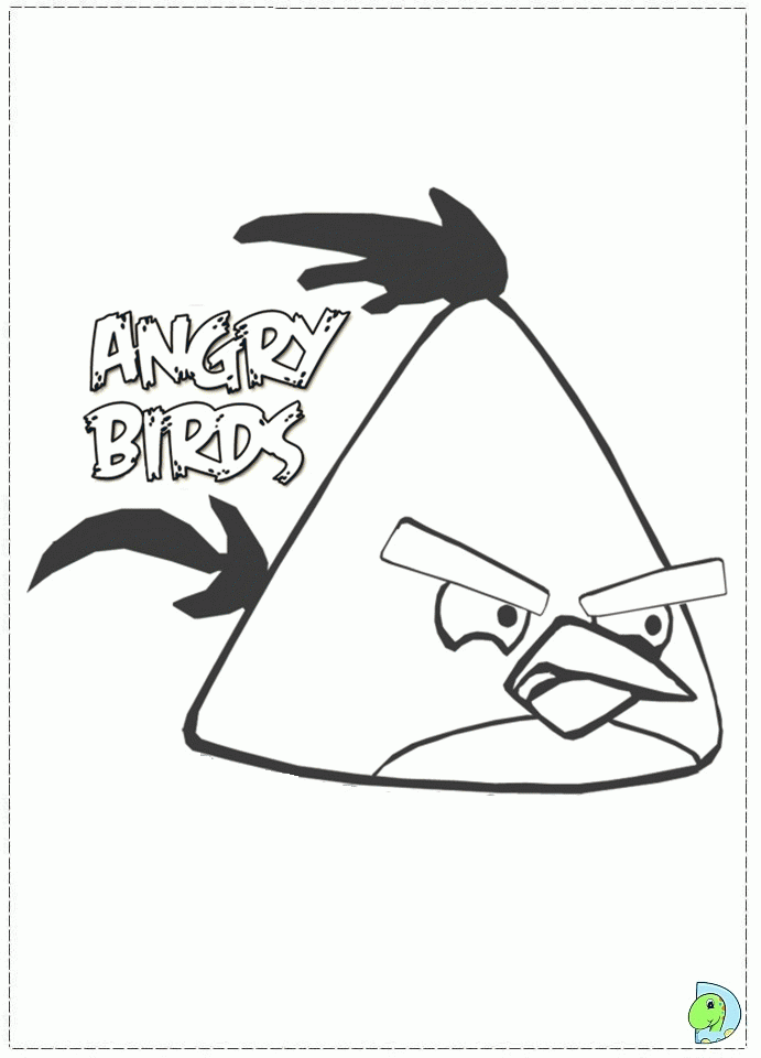 Angry Birds Coloring Page Yellow « Printable Coloring Pages