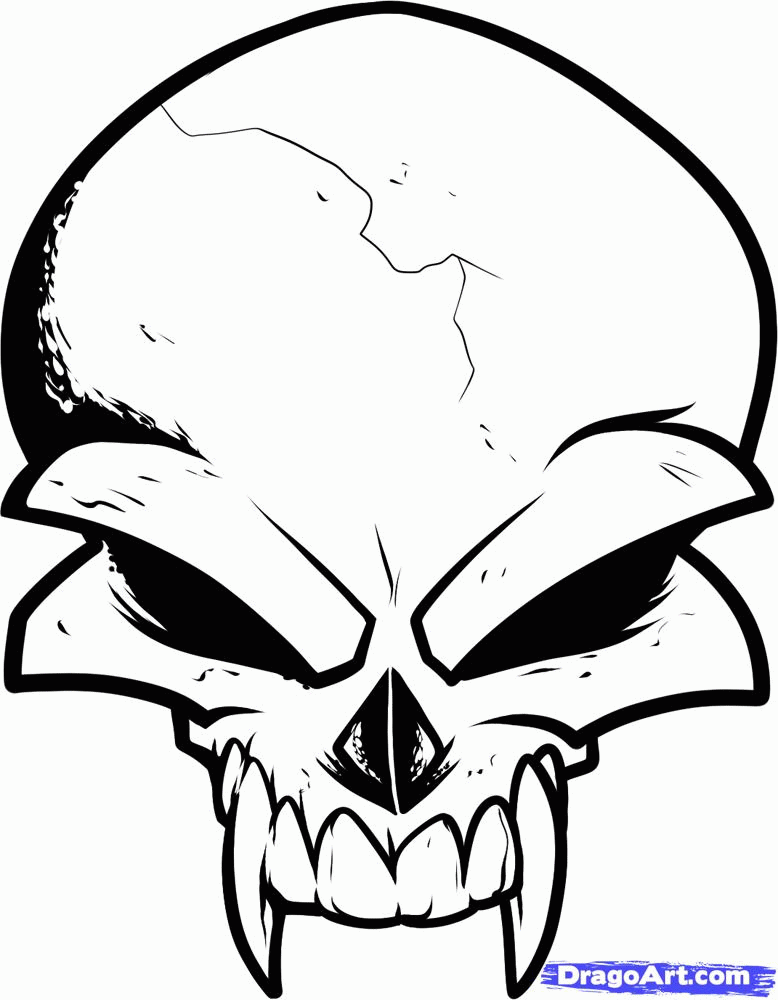 Skull Tattoo Design Skull Tattoo Design Step By  Coloring Home