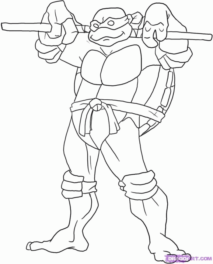 Teenage Mutant Ninja Turtles Coloring Pages Picture | 99coloring.com