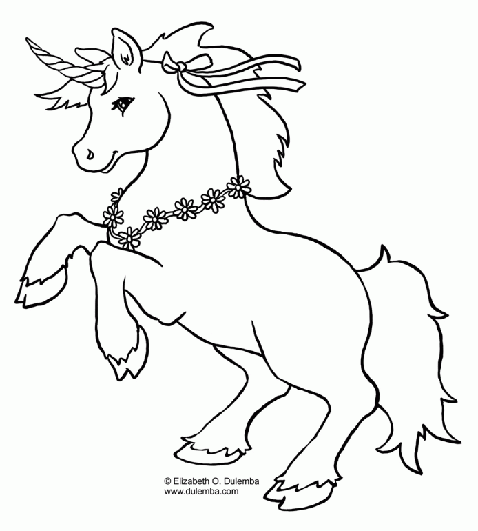Unicorn Coloring Book Pages | Online Coloring Pages