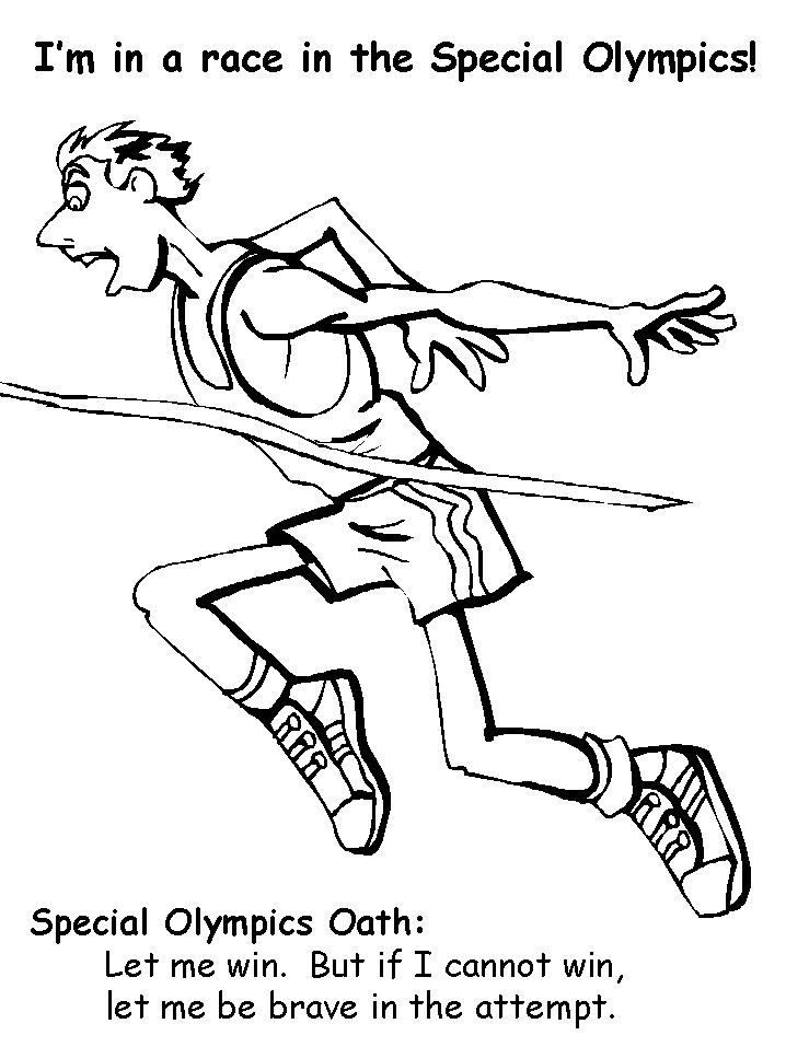 Special Olympics Coloring Pages 213 | Free Printable Coloring Pages