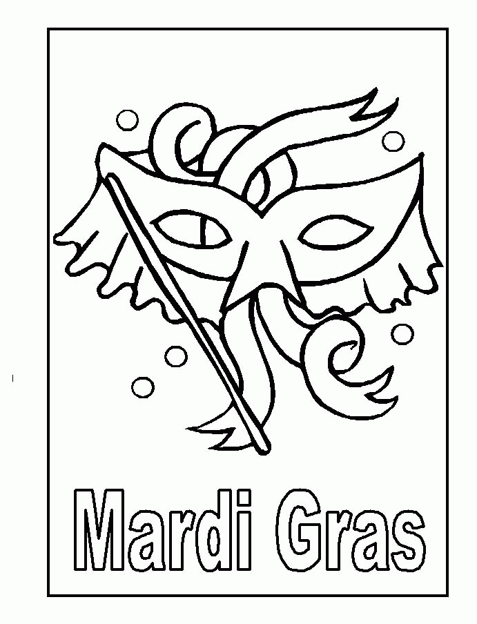 Event Coloring Pages : Mardi Gras Mask With Good Coloring For Kids 
