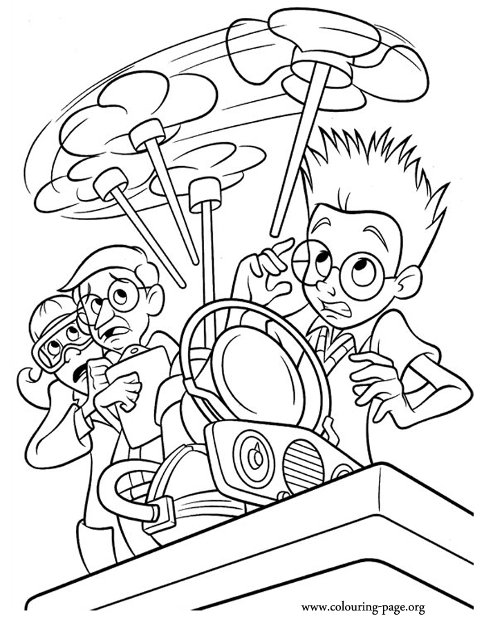 Meet The Robinsons Printable Coloring Page 17 Gif Car Pictures