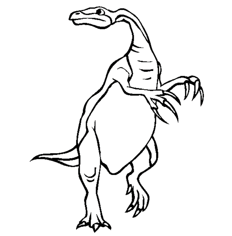 Print Therizinosaurus Dinosaur Coloring Pages or Download 