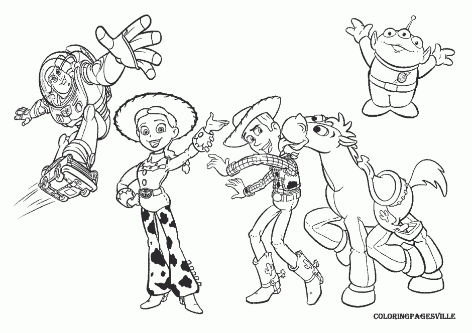 Toy Story Coloring Pages Cheer Float Pinterest 276774 Cheer 