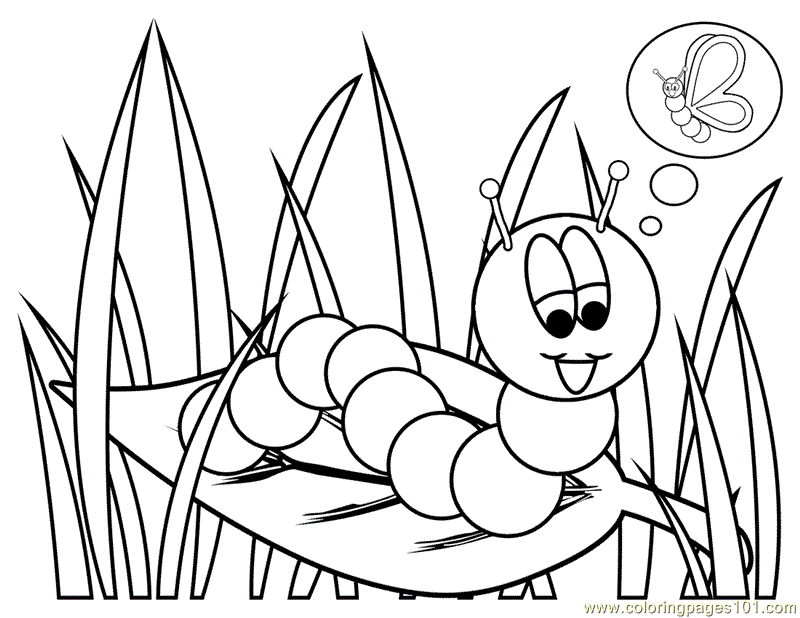Cartoon Caterpillar Colouring Pages (page 2) - Coloring Home