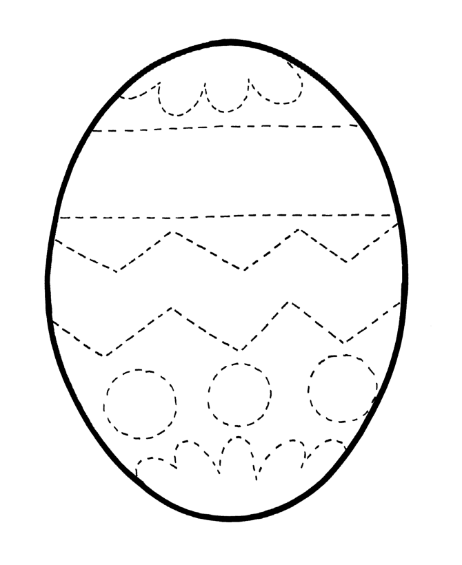 easter egg coloring pages bluebonkers outline