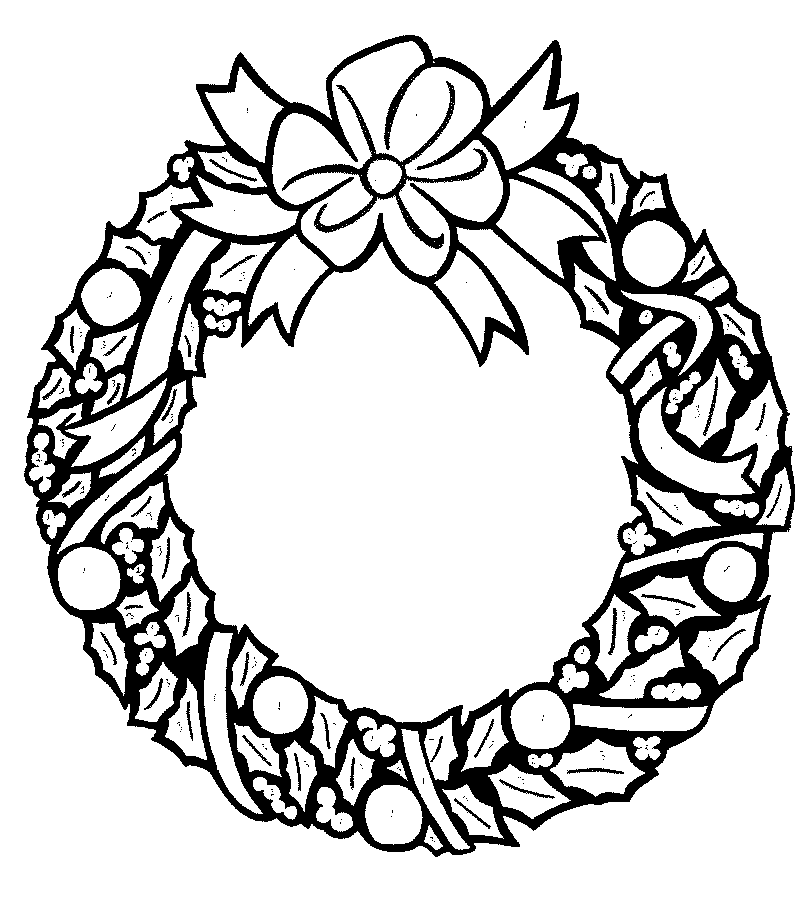 Christmas crowns Colouring Pages