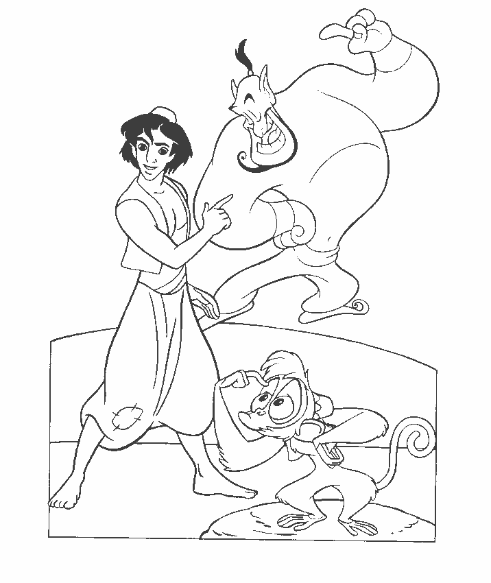 amazing Aladdin Coloring Pages for kids | Best Coloring Pages