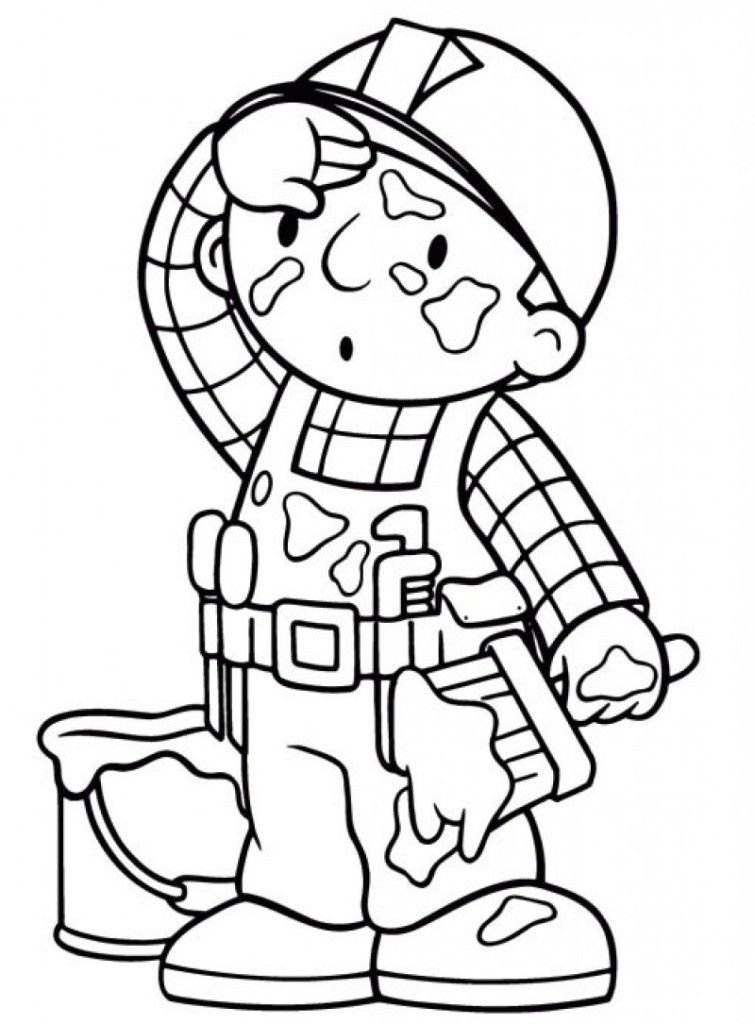Bob The Builder Coloring Book - Kids Colouring Pages